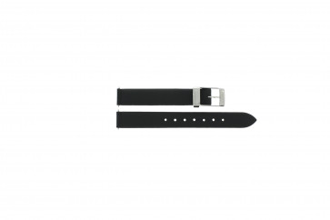 Tissot horlogeband L830N Equi-T Satin - T600013388 Leder Zwart 18mm